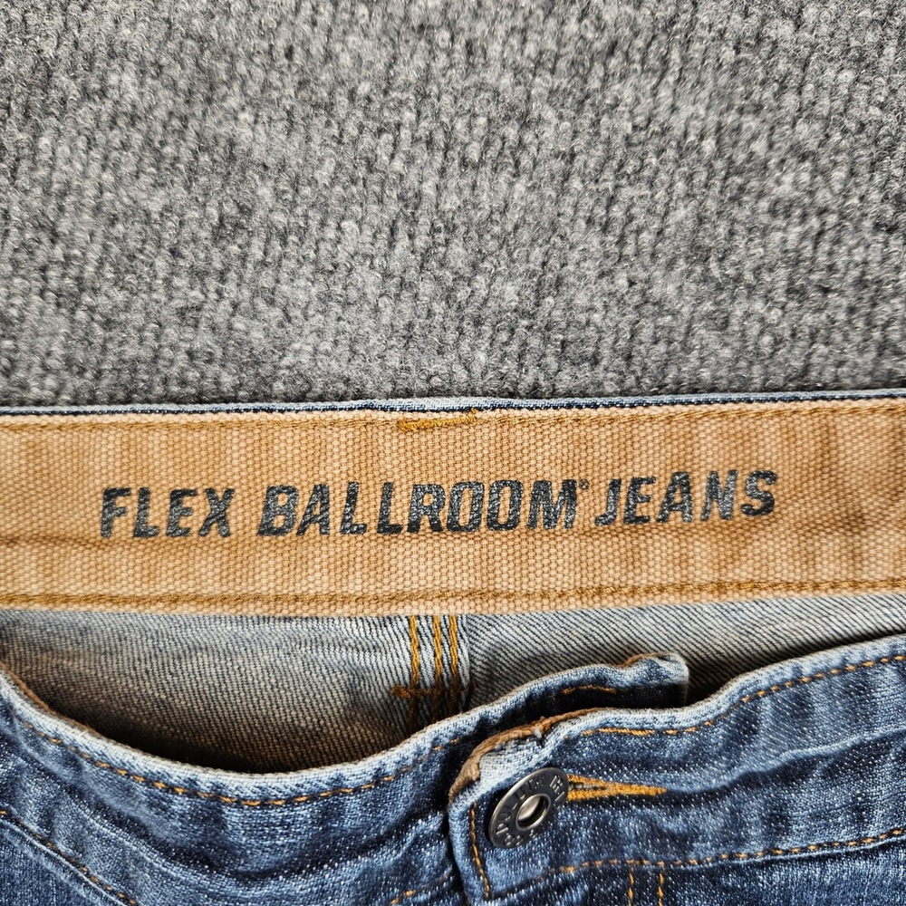 Duluth Trading Flex Ballroom Jeans Men's 48x32(30) Denim Straight Leg Dark Wash - Picture 8 of 12